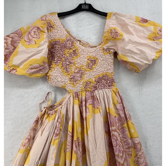 Free People Kalina Printed Midi Dress Size Xsmall - Picture 5 of 14